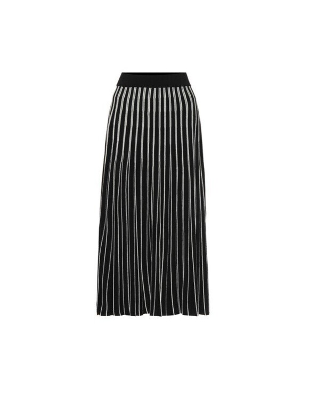 NEW, Tory burch Striped Knit Skirt black/White  SZ XL  #P4048